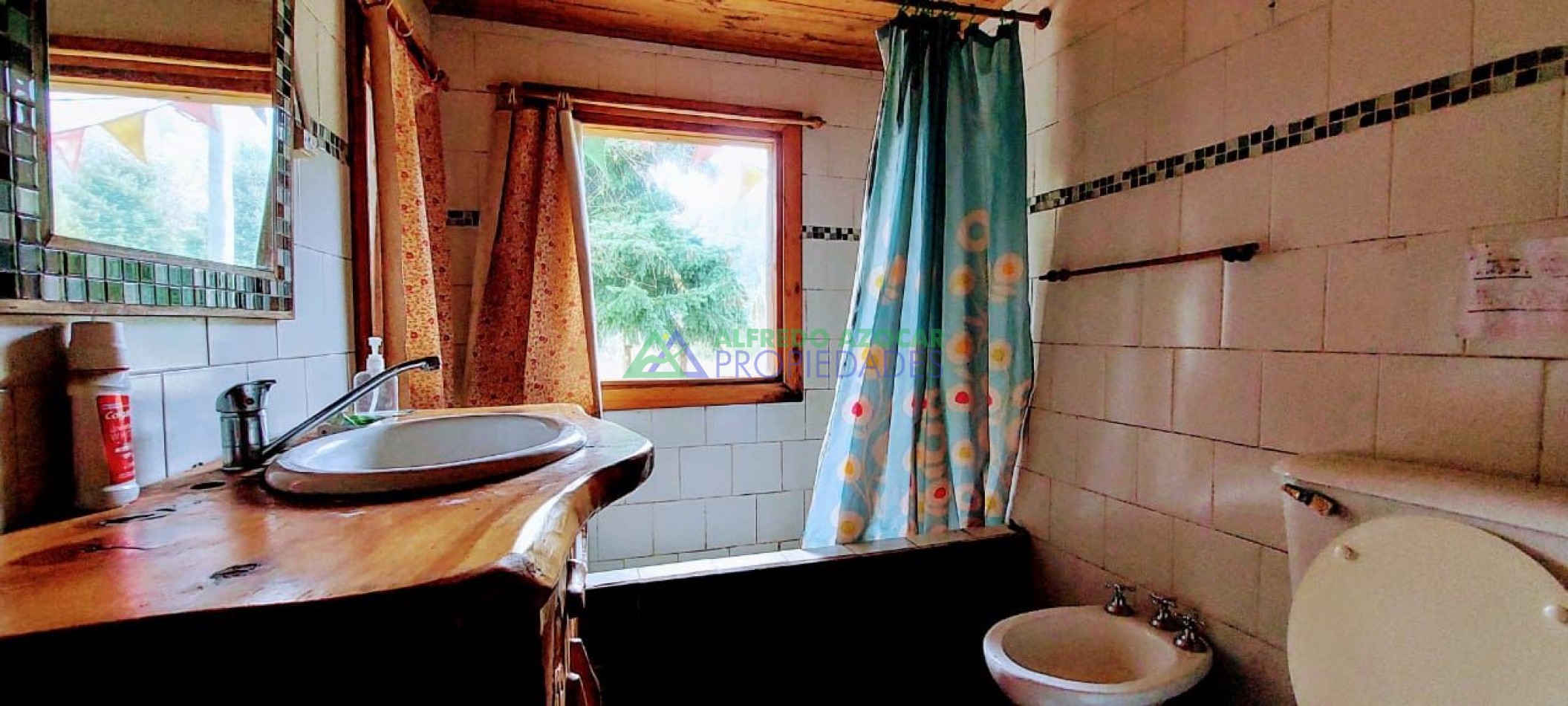Casa y Cabaña en terreno con costa de rio